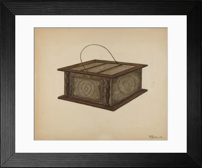Framed Print : Foot Warmer, 1940. Creator: Marie Lutrell Framed Print : Foot Warmer, 1940. Creator: Marie Lutrell