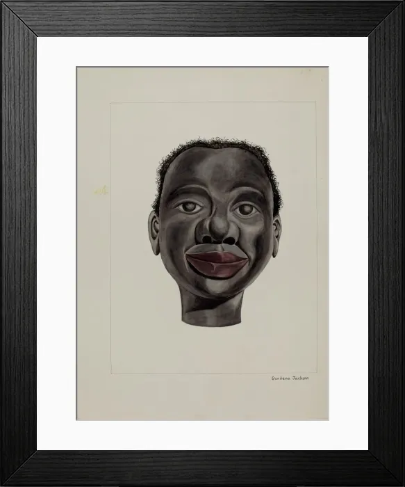 Framed Print : Negro Minstrel, c. 1937. Creator: Gordena Jackson