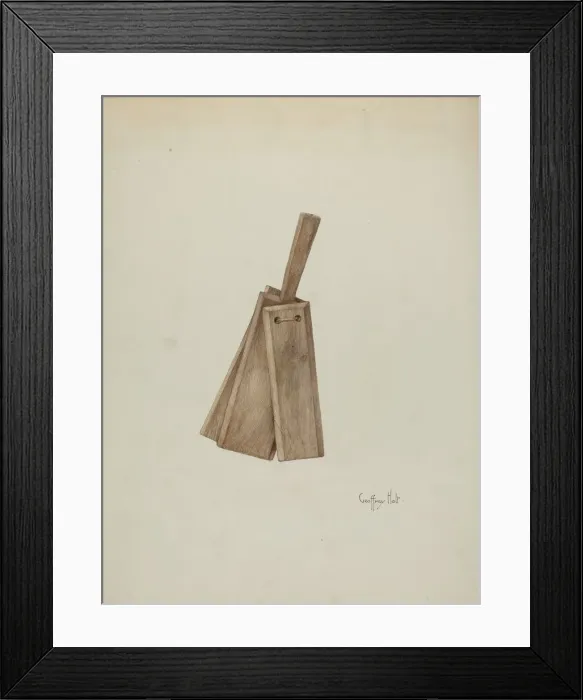 Framed Print : Clapper, 1935 / 1942. Creator: Geoffrey Holt Framed Print : Clapper, 1935 / 1942. Creator: Geoffrey Holt