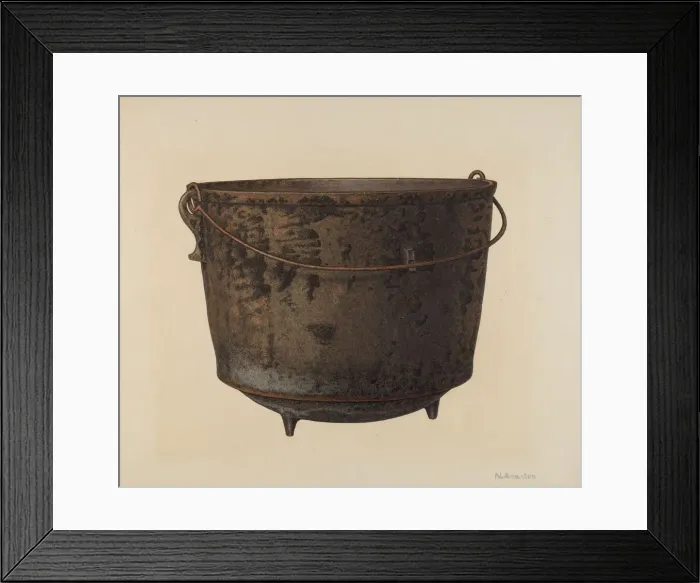 Framed Print : Kettle, c. 1940. Creator: Nicholas Amantea Framed Print : Kettle, c. 1940. Creator: Nicholas Amantea