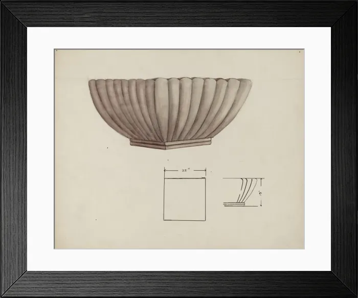 Framed Print : Urn Design, c. 1940. Creator: Charles Goodwin Framed Print : Urn Design, c. 1940. Creator: Charles Goodwin