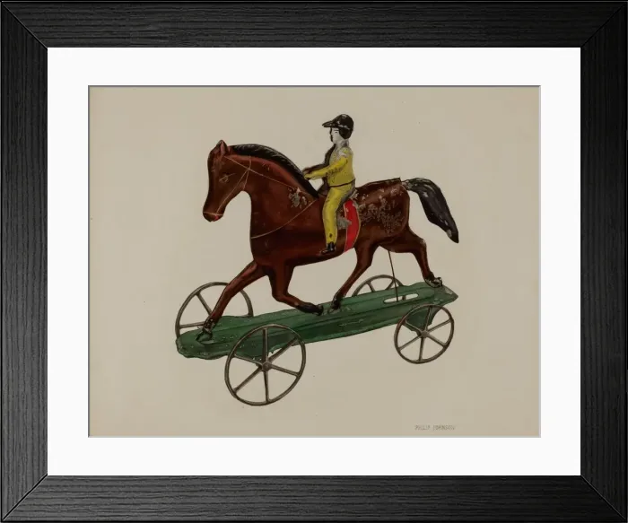 Framed Print : Horse and Rider, 1935 / 1942. Creator: Philip Johnson Framed Print : Horse and Rider, 1935 / 1942. Creator: Philip Johnson