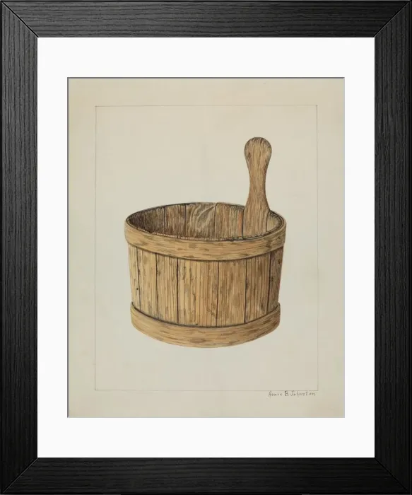 Framed Print : Piggin, c. 1938. Creator: Annie B Johnston Framed Print : Piggin, c. 1938. Creator: Annie B Johnston