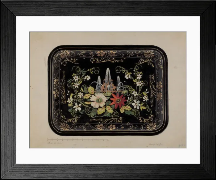 Framed Print : Tray, c. 1937. Creator: Grace Halpin Framed Print : Tray, c. 1937. Creator: Grace Halpin