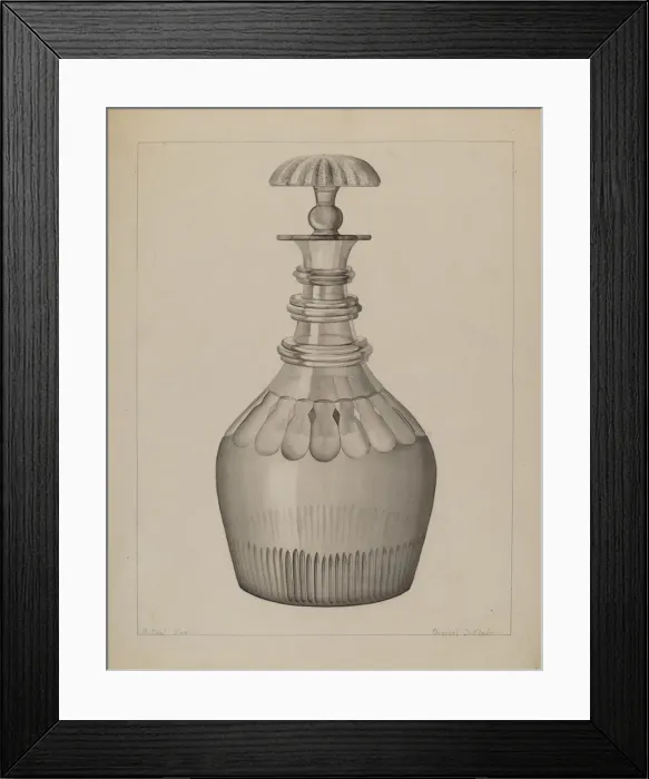Framed Print : Carafe, c. 1936. Creator: Samuel O. Klein Framed Print : Carafe, c. 1936. Creator: Samuel O. Klein