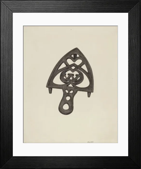 Framed Print : Trivet, c. 1941. Creator: LeRoy Griffith Framed Print : Trivet, c. 1941. Creator: LeRoy Griffith