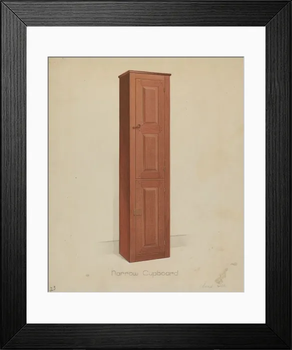 Framed Print : Shaker Tall Tin Cupboard, 1936. Creator: Anne Ger Framed Print : Shaker Tall Tin Cupboard, 1936. Creator: Anne Ger
