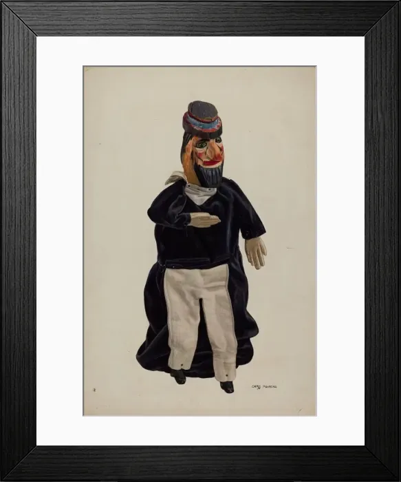 Framed Print : Barnacle Bill Puppet, c. 1938. Creator: Chris Makrenos Framed Print : Barnacle Bill Puppet, c. 1938. Creator: Chris Makrenos