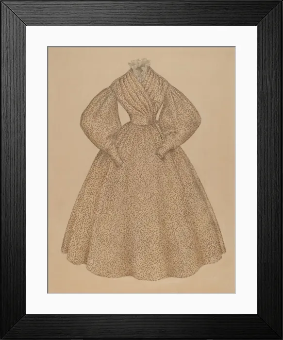 Framed Print : Dress, c. 1937. Creator: Melita Hofmann Framed Print : Dress, c. 1937. Creator: Melita Hofmann
