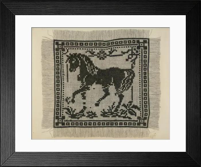 Framed Print : Sampler, c. 1937. Creator: Raymond Manupelli Framed Print : Sampler, c. 1937. Creator: Raymond Manupelli