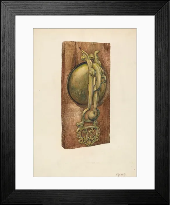 Framed Print : Mule Car Bell, c. 1939. Creator: William Kieckhofel Framed Print : Mule Car Bell, c. 1939. Creator: William Kieckhofel