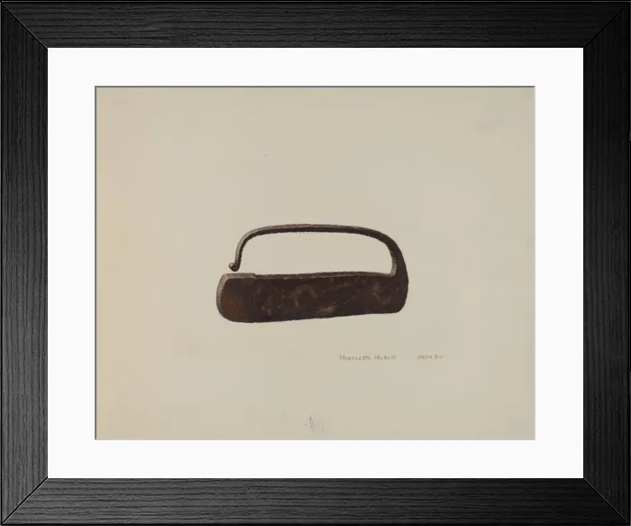 Framed Print : Flint Striker, c. 1939. Creator: Henrietta S. Hukill Framed Print : Flint Striker, c. 1939. Creator: Henrietta S. Hukill