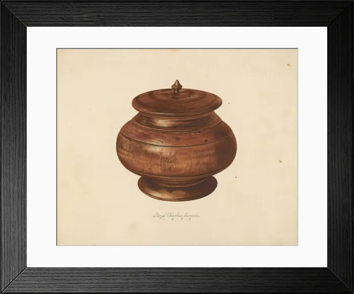Framed Print : Spice Box, 1939. Creator: Lloyd Charles Lemcke Framed Print : Spice Box, 1939. Creator: Lloyd Charles Lemcke
