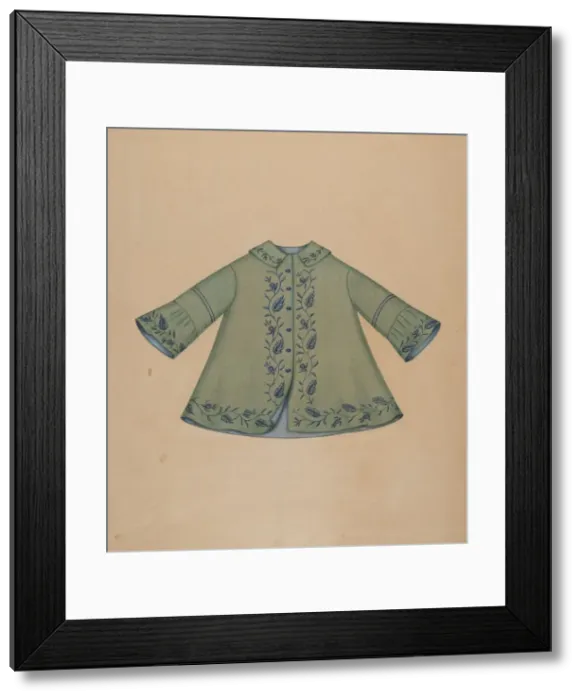 Framed Print : Boys Coat, c. 1937. Creator: Marie Mitchell Framed Print : Boys Coat, c. 1937. Creator: Marie Mitchell