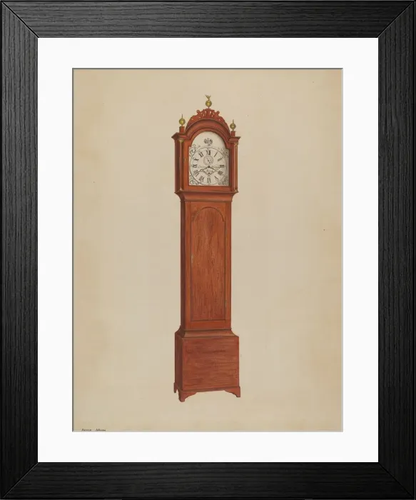 Framed Print : Clock, c. 1938. Creator: Arthur Johnson Framed Print : Clock, c. 1938. Creator: Arthur Johnson