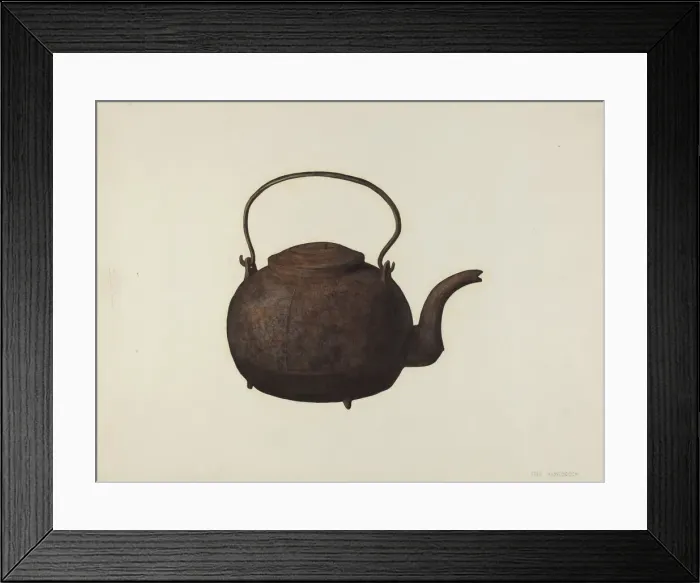 Framed Print : Tea Kettle, c. 1940. Creator: Fred Hassebrock Framed Print : Tea Kettle, c. 1940. Creator: Fred Hassebrock