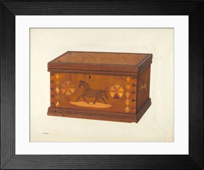 Framed Print : Strong Box, c. 1940. Creator: Chris Makrenos Framed Print : Strong Box, c. 1940. Creator: Chris Makrenos