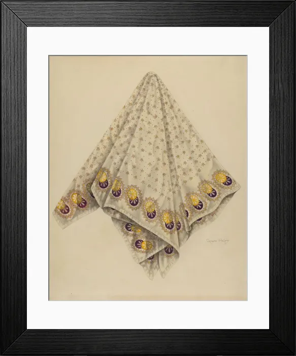 Framed Print : Handkerchief, 1938. Creator: Grace Halpin Framed Print : Handkerchief, 1938. Creator: Grace Halpin