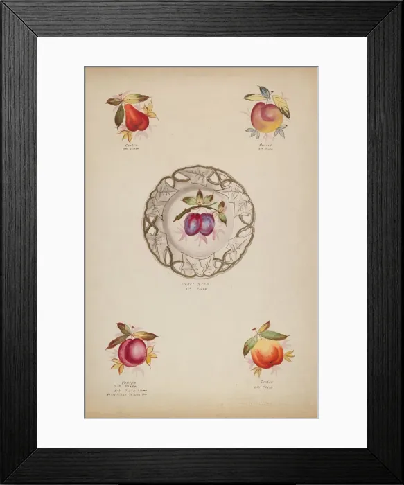 Framed Print : Plates, c. 1936. Creator: J. Howard Iams Framed Print : Plates, c. 1936. Creator: J. Howard Iams