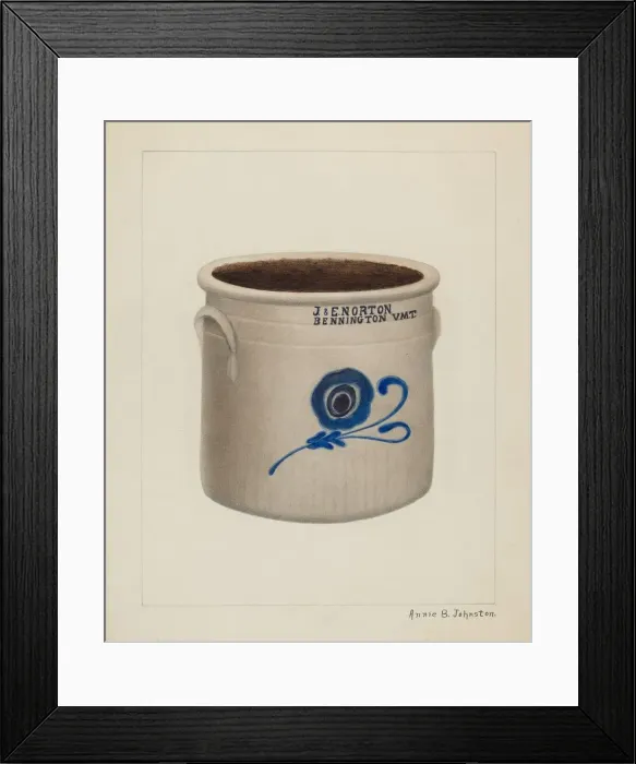 Framed Print : Crock, c. 1937. Creator: Annie B Johnston Framed Print : Crock, c. 1937. Creator: Annie B Johnston