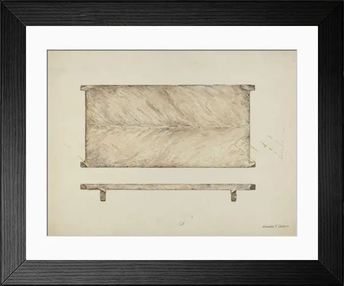 Framed Print : Rawhide Bedstead, c. 1936. Creator: Edward Jewett Framed Print : Rawhide Bedstead, c. 1936. Creator: Edward Jewett