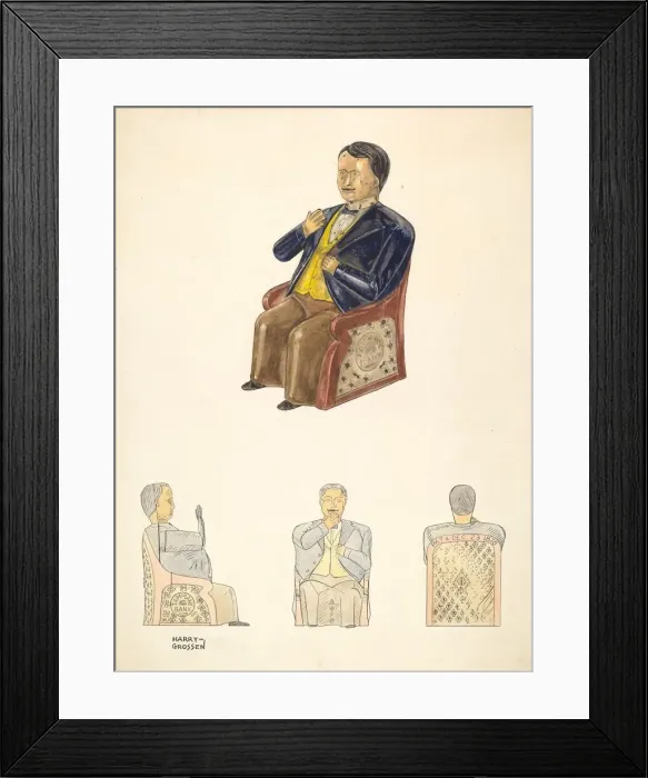 Framed Print : Tammany Bank, c. 1937. Creator: Harry Grossen Framed Print : Tammany Bank, c. 1937. Creator: Harry Grossen