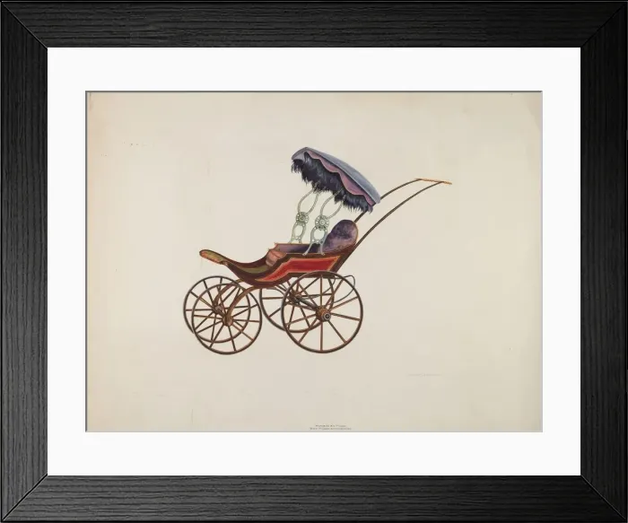 Framed Print : Baby Buggy, c. 1939. Creator: Einar Heiberg Framed Print : Baby Buggy, c. 1939. Creator: Einar Heiberg