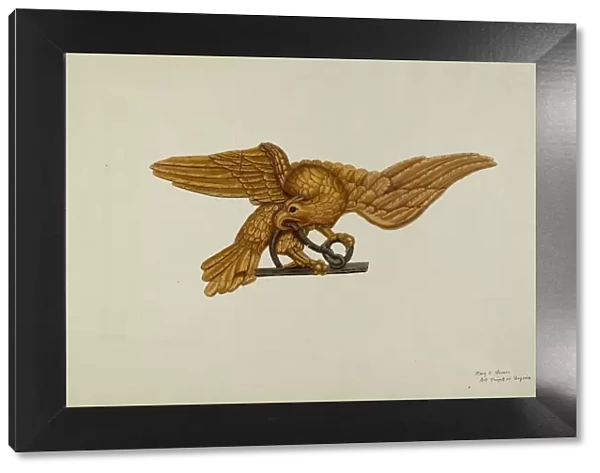 Stern Piece: Eagle, c. 1939. Creator: Mary E Humes