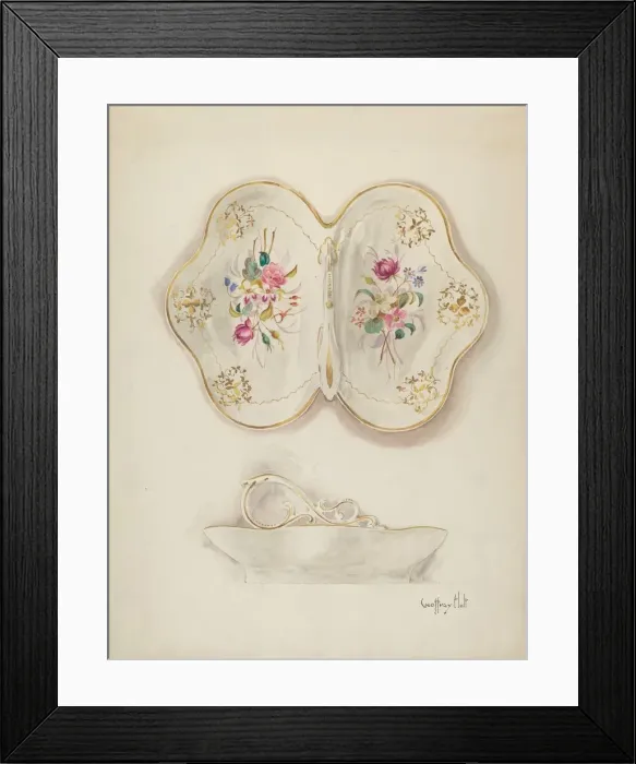 Framed Print : Bowl, probably 1937. Creator: Geoffrey Holt Framed Print : Bowl, probably 1937. Creator: Geoffrey Holt