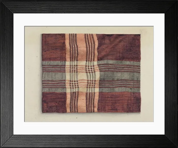 Framed Print : Shaker Silk Kerchief, 1935  /  1942. Creator: Helen E. Gilman