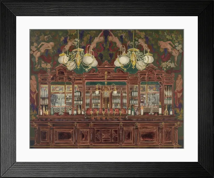 Framed Print : Bar, 1935 / 1942. Creator: Perkins Harnly Framed Print : Bar, 1935 / 1942. Creator: Perkins Harnly