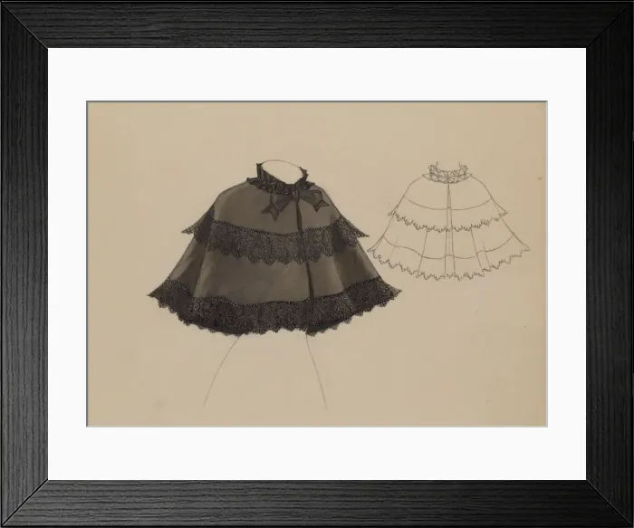 Framed Print : Cape, c. 1936. Creator: Marie Mitchell