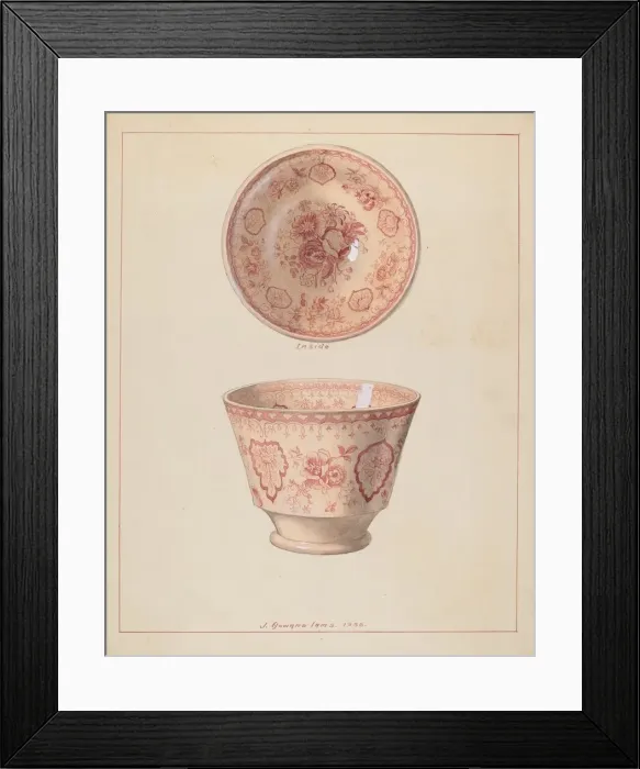 Framed Print : Cup, c. 1936. Creator: J. Howard Iams Framed Print : Cup, c. 1936. Creator: J. Howard Iams