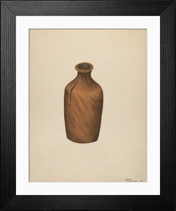 Framed Print : Ink Bottle, 1940. Creator: Marie Lutrell Framed Print : Ink Bottle, 1940. Creator: Marie Lutrell