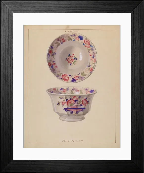 Framed Print : Waste Bowl, 1936. Creator: J. Howard Iams Framed Print : Waste Bowl, 1936. Creator: J. Howard Iams