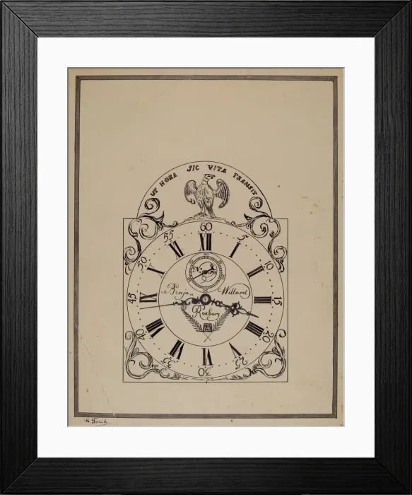Framed Print : Clock, c. 1938. Creator: Nicholas Gorid Framed Print : Clock, c. 1938. Creator: Nicholas Gorid