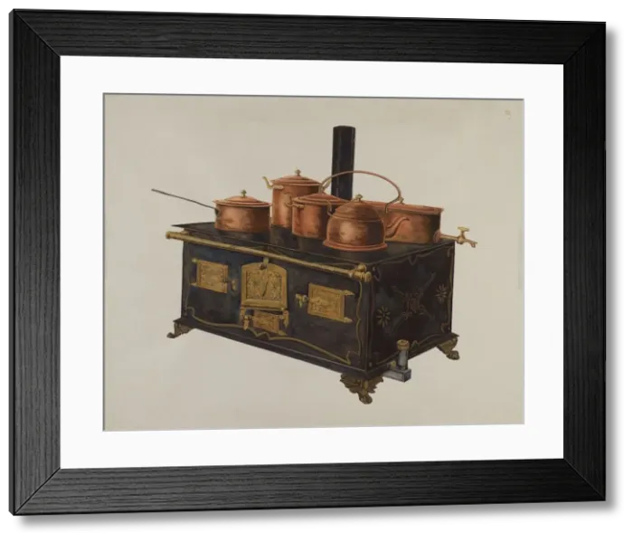 Framed Print : Toy Stove, 1935 / 1942. Creator: Einar Heiberg Framed Print : Toy Stove, 1935 / 1942. Creator: Einar Heiberg