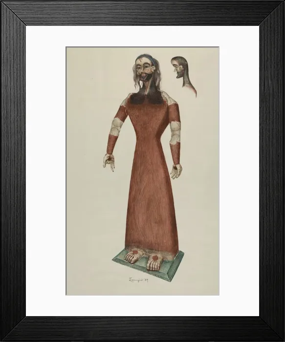 Framed Print : Bulto, 1939. Creator: Eldora P. Lorenzini