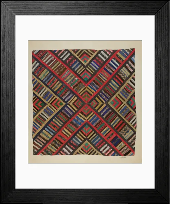 Framed Print : Bedspread, 1935 / 1942. Creator: Esther Hansen Framed Print : Bedspread, 1935 / 1942. Creator: Esther Hansen