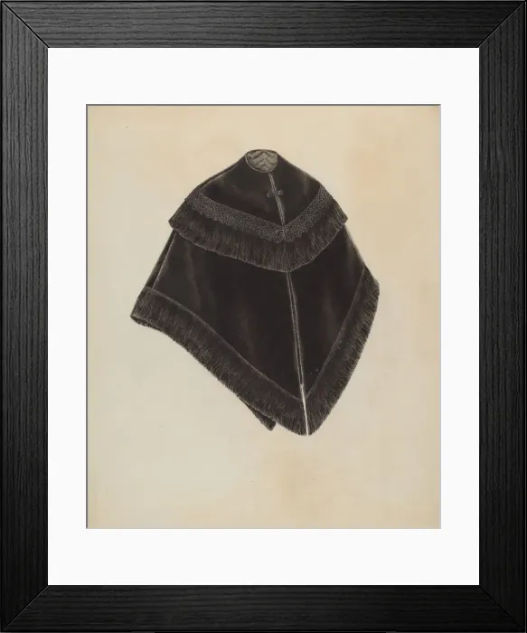 Framed Print : Cape, 1935 / 1942. Creator: Melita Hofmann Framed Print : Cape, 1935 / 1942. Creator: Melita Hofmann
