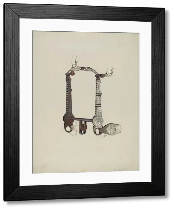 Framed Print : Bit, c. 1936. Creator: William Herbert Framed Print : Bit, c. 1936. Creator: William Herbert