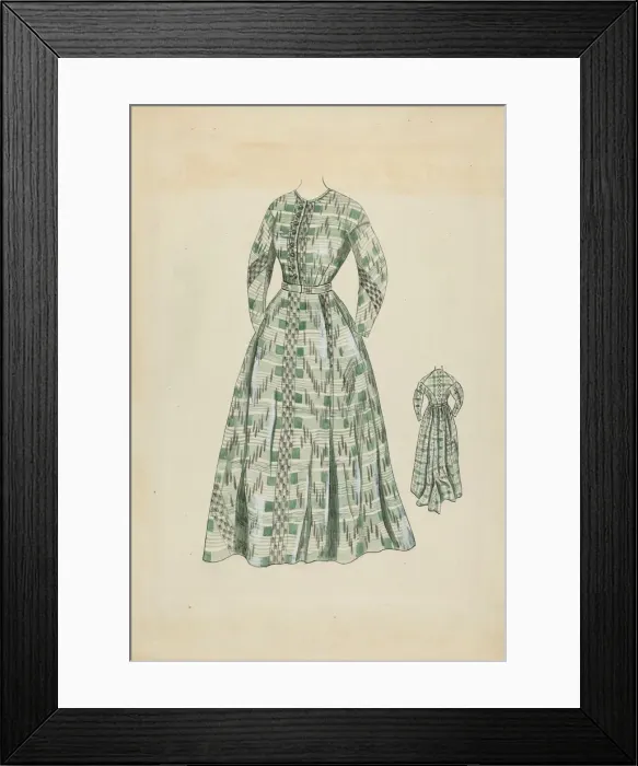 Framed Print : Womans Dress, c. 1936. Creator: Rosalia Lane Framed Print : Womans Dress, c. 1936. Creator: Rosalia Lane