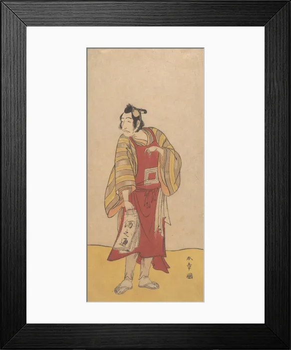 Framed Print : The Fifth Ichikawa Danjuro as a Man Standing, ca. 1775. Creator: Shunsho Framed Print : The Fifth Ichikawa Danjuro as a Man Standing, ca. 1775. Creator: Shunsho