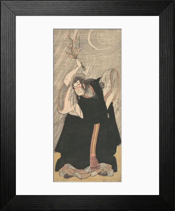 Framed Print : The Actor Nakamura Nakazo in the Role of Kan Shojo, ca. 1780. Creator: Shunsho Framed Print : The Actor Nakamura Nakazo in the Role of Kan Shojo, ca. 1780. Creator: Shunsho
