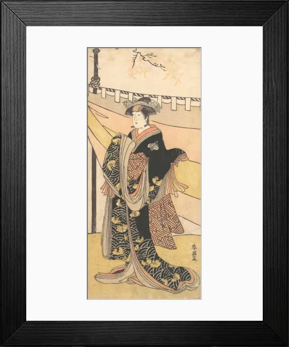 Framed Print : The Actor Nakayama Tomisaburo as a Woman at a Picnic under Autumn Maple Trees, ca. 1792 Framed Print : The Actor Nakayama Tomisaburo as a Woman at a Picnic under Autumn Maple Trees, ca. 1792