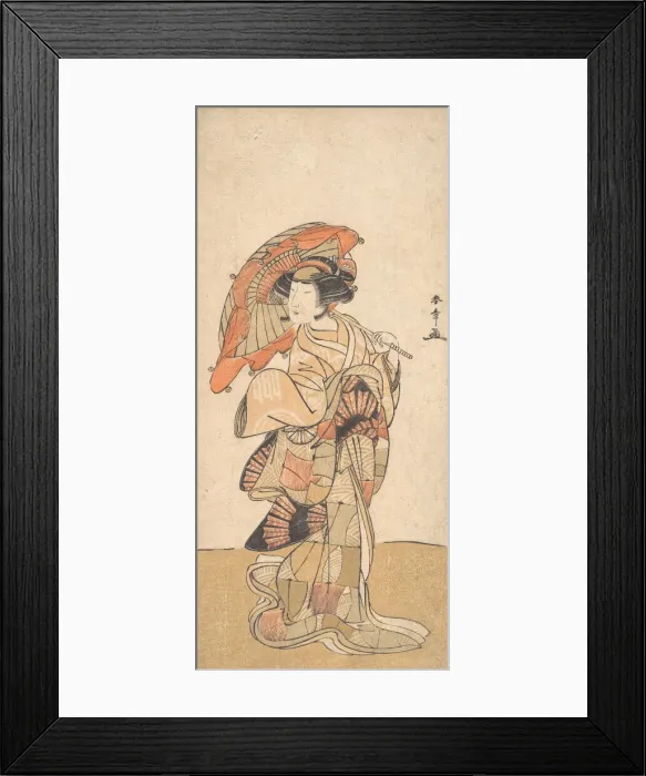 Framed Print : The First Nakamura Tomijuro as a Woman Dancer, dated October or November 1778. Creator: Shunsho Framed Print : The First Nakamura Tomijuro as a Woman Dancer, dated October or November 1778. Creator: Shunsho