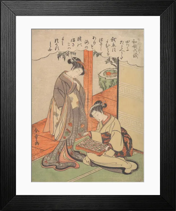 Framed Print : Analogy, late 18th century. Creator: Shunsho Framed Print : Analogy, late 18th century. Creator: Shunsho