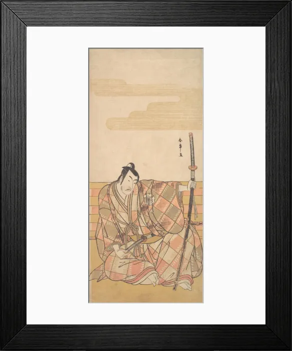 Framed Print : The Fourth Matsumoto Koshiro as a Samurai, ca. 1782. Creator: Shunsho Framed Print : The Fourth Matsumoto Koshiro as a Samurai, ca. 1782. Creator: Shunsho