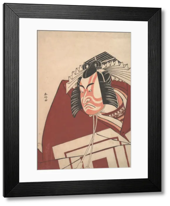 Framed Print : Ichikawa Danjuro V in a Shibaraku Performance, ca. 1789. Creator: Katsukawa Shunko Framed Print : Ichikawa Danjuro V in a Shibaraku Performance, ca. 1789. Creator: Katsukawa Shunko