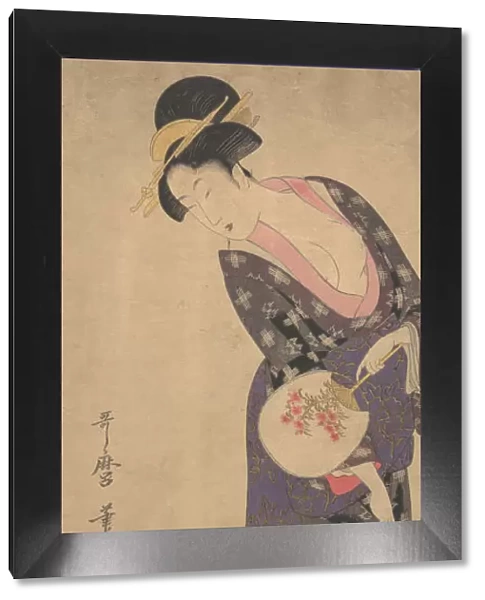 Two Women with a Baby who is Playing on the Floor, ca. 1793. Creator: Kitagawa Utamaro
